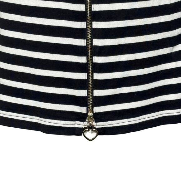 Kate Spade SZ S 100% Cotton Striped Black White Dress - Picture 8 of 12